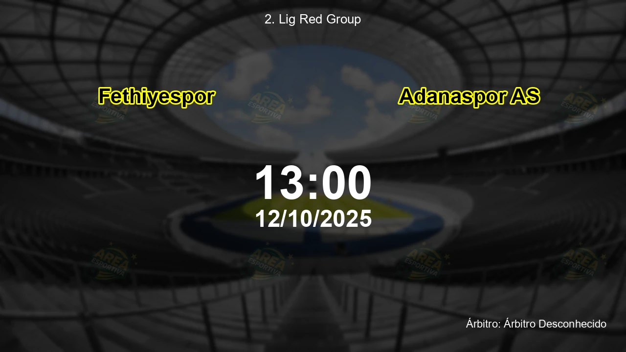 Palpite e análise do jogo Fethiyespor vs Adanaspor AS pela 2. Lig Red Group