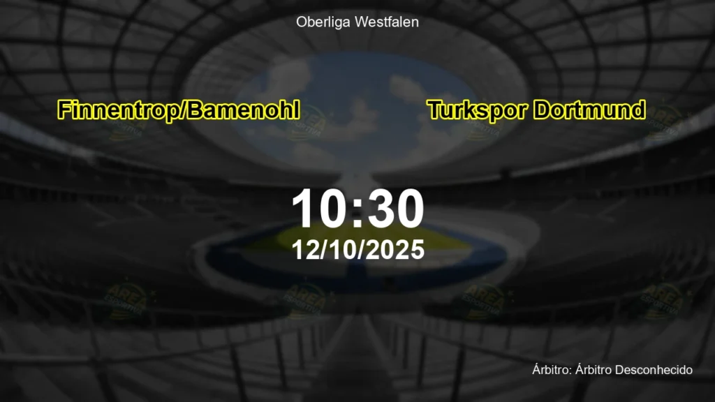 Palpite e an&aacute;lise do jogo Finnentrop/Bamenohl vs Turkspor Dortmund pela Oberliga Westfalen