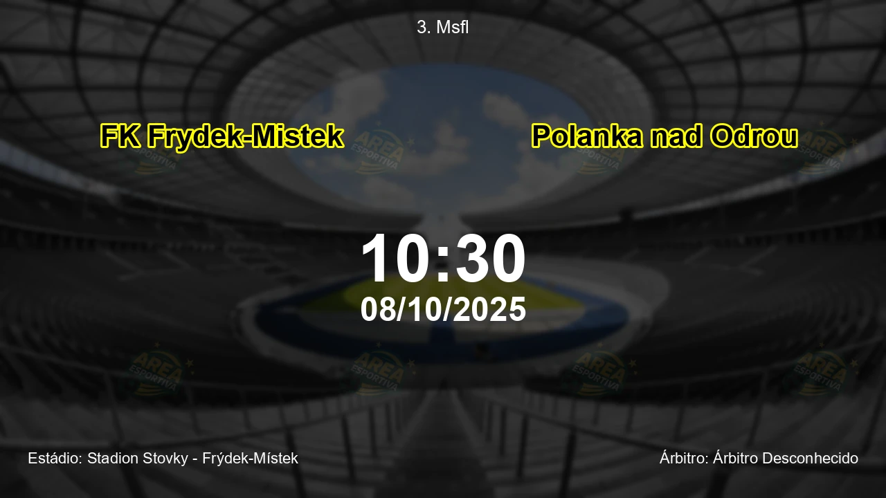 Palpite e análise do jogo FK Frydek-Mistek vs Polanka nad Odrou pela 3. Msfl