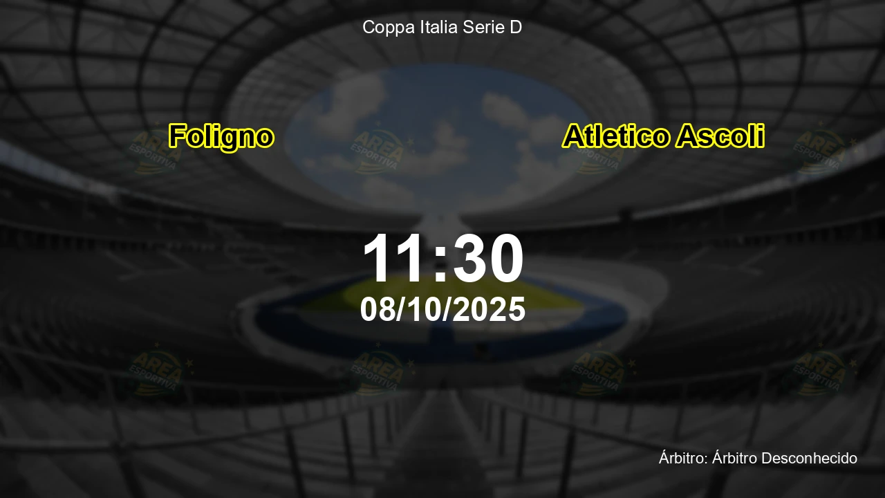 Palpite e análise do jogo Foligno vs Atletico Ascoli pela Coppa Italia Serie D