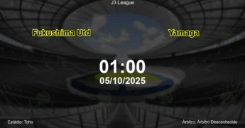 Palpite e análise do jogo Fukushima Utd vs Yamaga pela J3 League