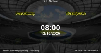 Palpite e análise do jogo Fuzesabony vs Tiszaujvaros pela Nb Iii - Northeast