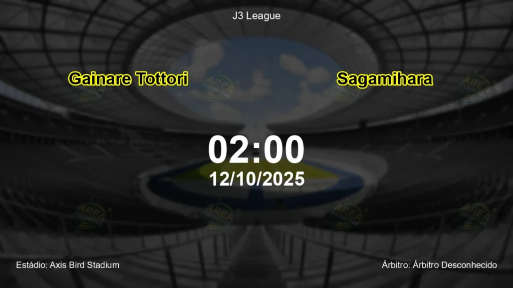 Palpite e an&aacute;lise do jogo Gainare Tottori vs Sagamihara pela J3 League