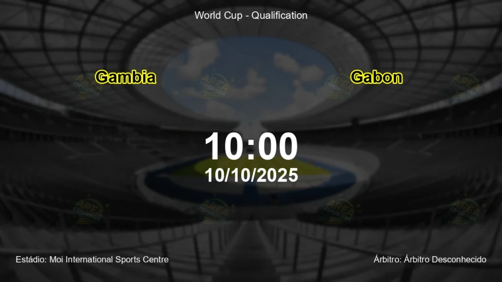 Palpite e an&aacute;lise do jogo Gambia vs Gabon pela World Cup - Qualification