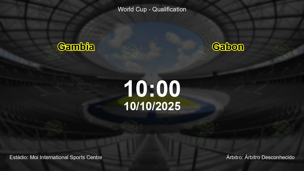 Palpite e análise do jogo Gambia vs Gabon pela World Cup - Qualification