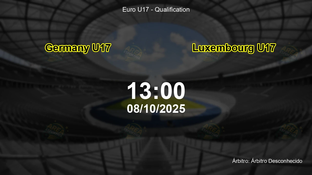 Palpite e análise do jogo Germany U17 vs Luxembourg U17 pela Euro U17 - Qualification