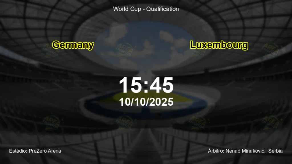 Palpite e an&aacute;lise do jogo Germany vs Luxembourg pela World Cup - Qualification