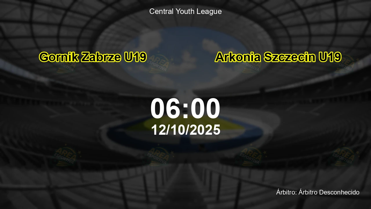 Palpite e análise do jogo Gornik Zabrze U19 vs Arkonia Szczecin U19 pela Central Youth League