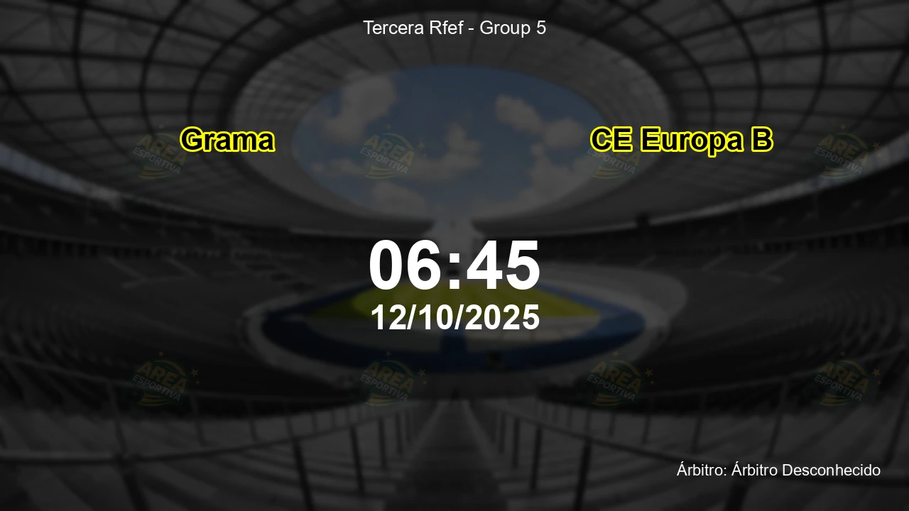 Palpite e análise do jogo Grama vs CE Europa B pela Tercera Rfef - Group 5