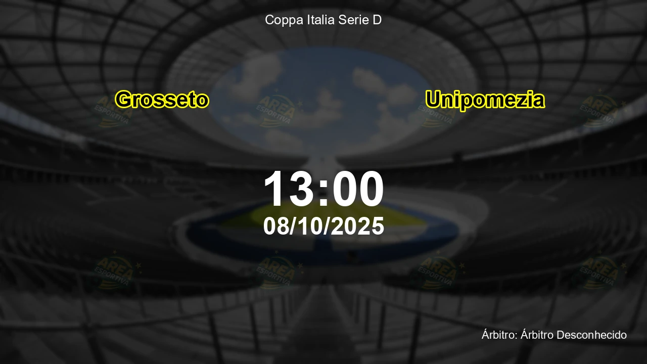 Palpite e análise do jogo Grosseto vs Unipomezia pela Coppa Italia Serie D