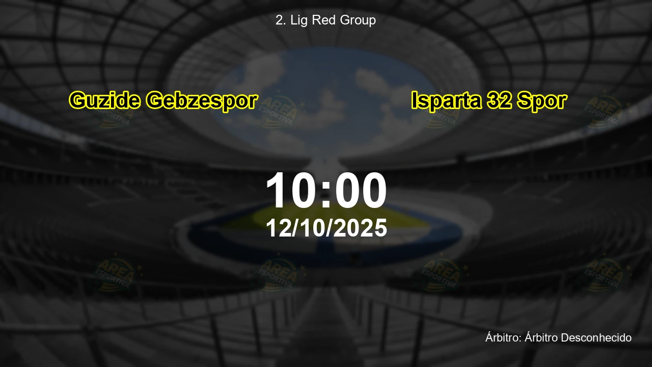 Palpite e análise do jogo Guzide Gebzespor vs Isparta 32 Spor pela 2. Lig Red Group
