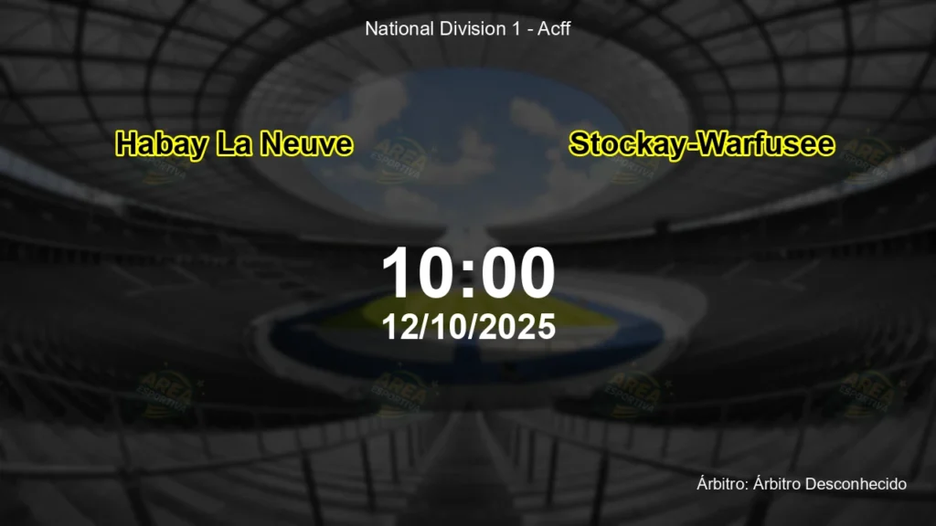 Palpite e an&aacute;lise do jogo Habay La Neuve vs Stockay-Warfusee pela National Division 1 - Acff