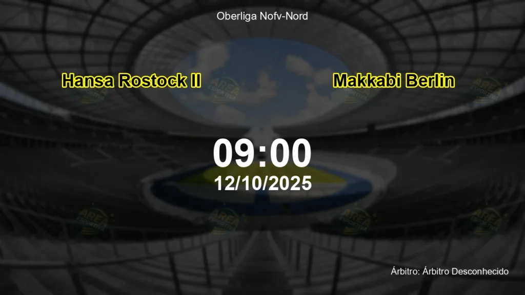 Palpite e an&aacute;lise do jogo Hansa Rostock II vs Makkabi Berlin pela Oberliga Nofv-Nord
