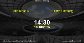 Palpite e análise do jogo Harksheide vs ETSV Hamburg pela Oberliga Hamburg