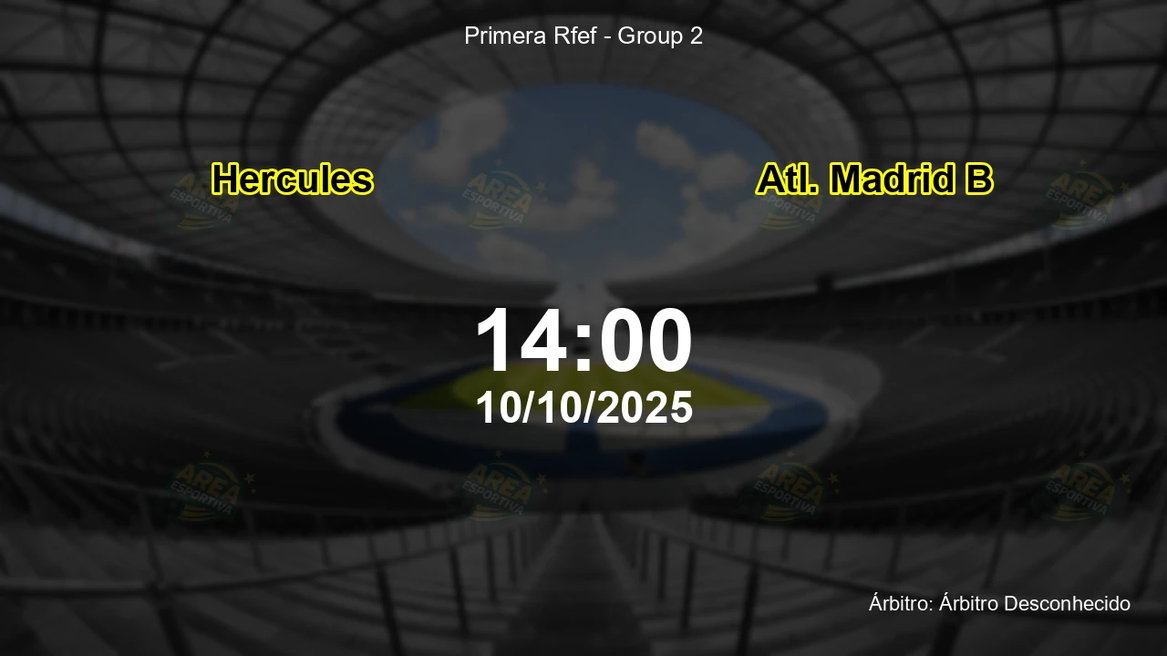 Palpite e análise do jogo Hercules vs Atl. Madrid B pela Primera Rfef - Group 2