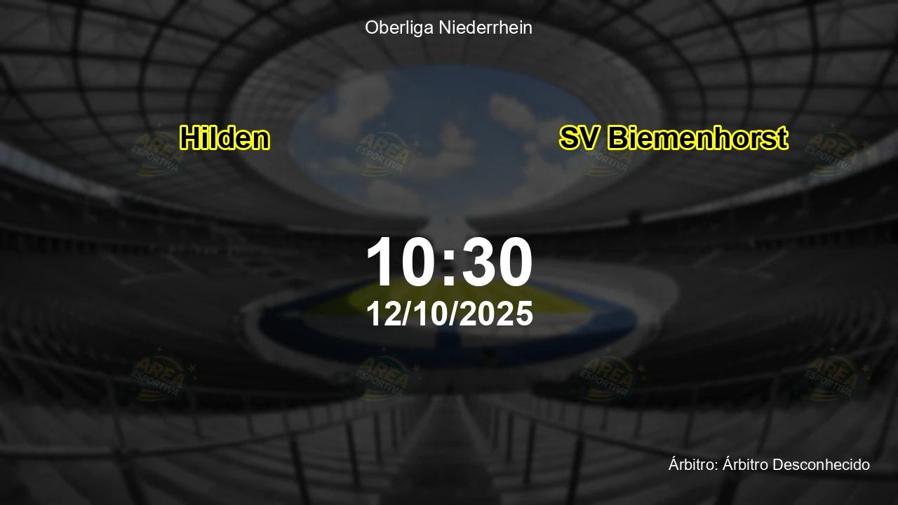 Palpite e análise do jogo Hilden vs SV Biemenhorst pela Oberliga Niederrhein