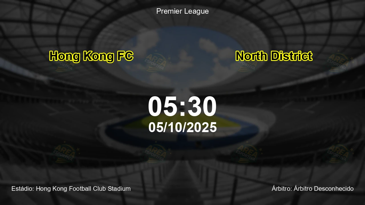 Palpite e análise do jogo Hong Kong FC vs North District pela Premier League