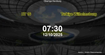 Palpite e análise do jogo HT 16 vs Turkiye Wilhelmsburg pela Oberliga Hamburg