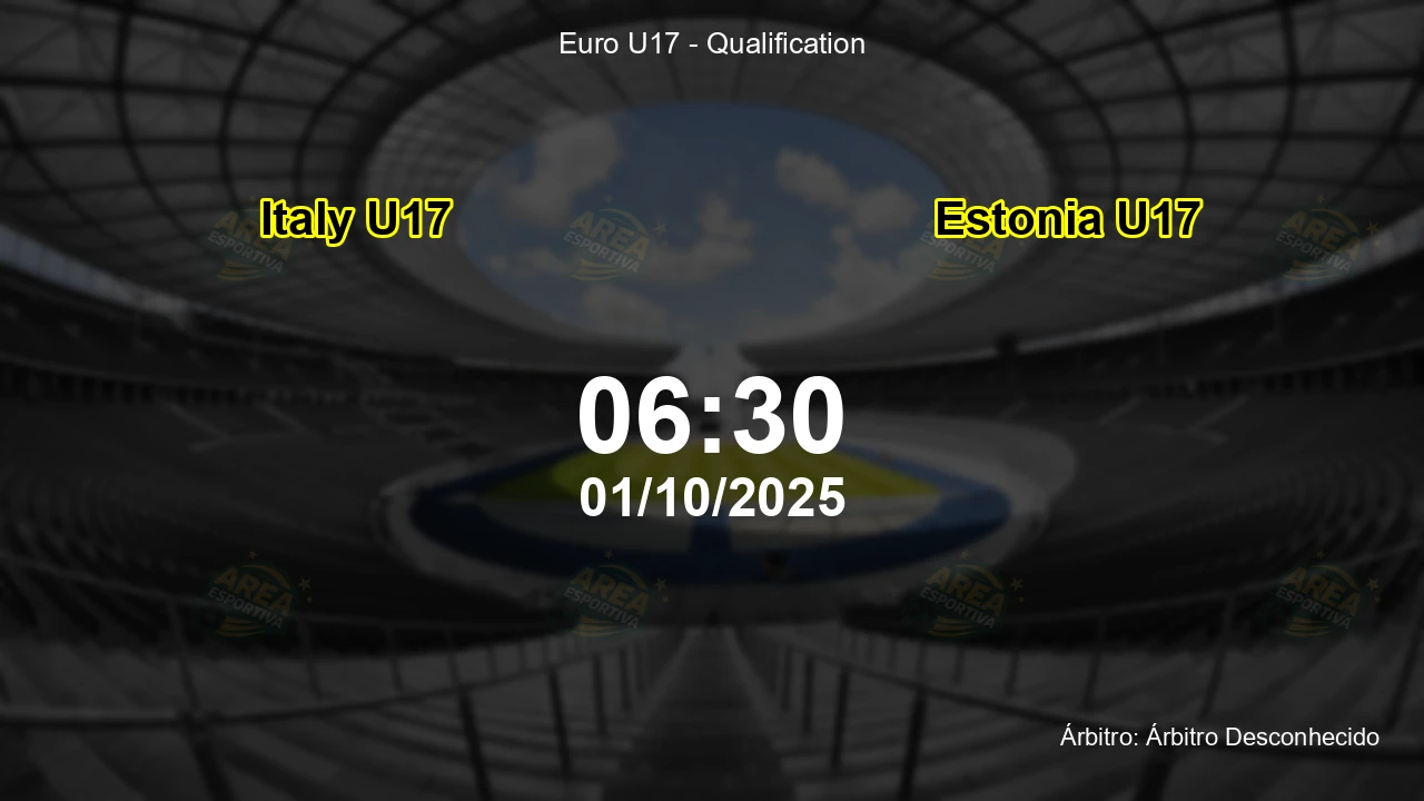 Palpite e análise do jogo Italy U17 vs Estonia U17 pela Euro U17 - Qualification
