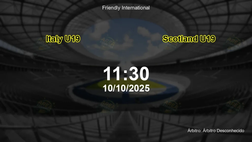 Palpite e an&aacute;lise do jogo Italy U19 vs Scotland U19 pela Friendly International