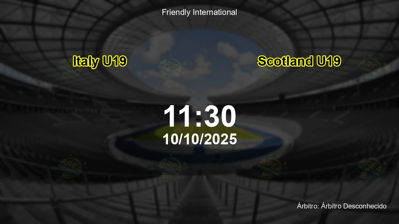 Palpite e análise do jogo Italy U19 vs Scotland U19 pela Friendly International