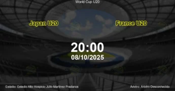 Palpite e análise do jogo Japan U20 vs France U20 pela World Cup U20