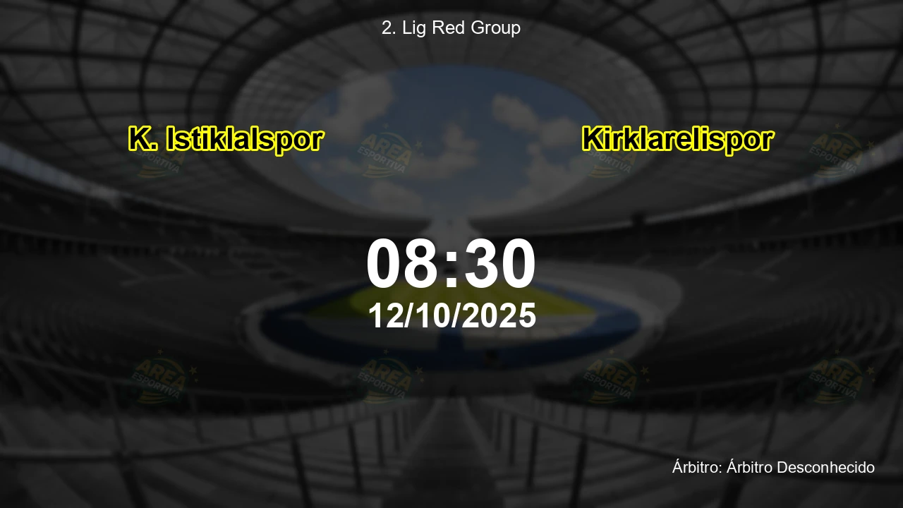 Palpite e análise do jogo K. Istiklalspor vs Kirklarelispor pela 2. Lig Red Group