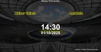 Palpite e análise do jogo Kaizer Chiefs vs AmaZulu pela Betway Premiership