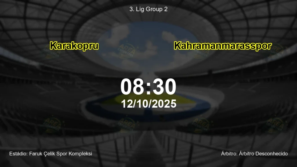 Palpite e an&aacute;lise do jogo Karakopru vs Kahramanmarasspor pela 3. Lig Group 2