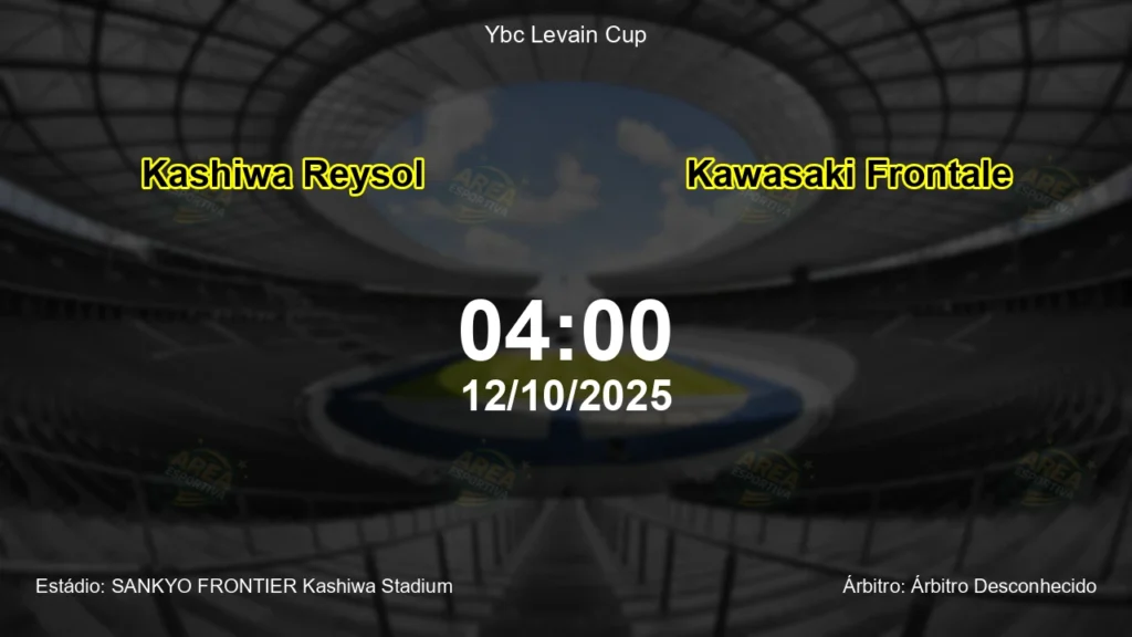 Palpite e an&aacute;lise do jogo Kashiwa Reysol vs Kawasaki Frontale pela Ybc Levain Cup