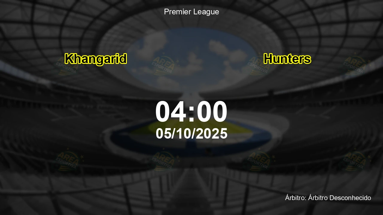 Palpite e análise do jogo Khangarid vs Hunters pela Premier League
