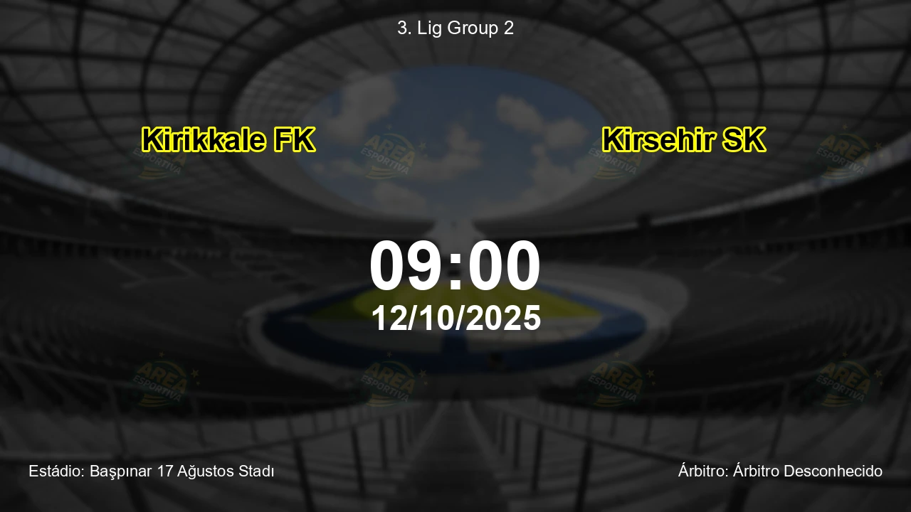 Palpite e análise do jogo Kirikkale FK vs Kirsehir SK pela 3. Lig Group 2