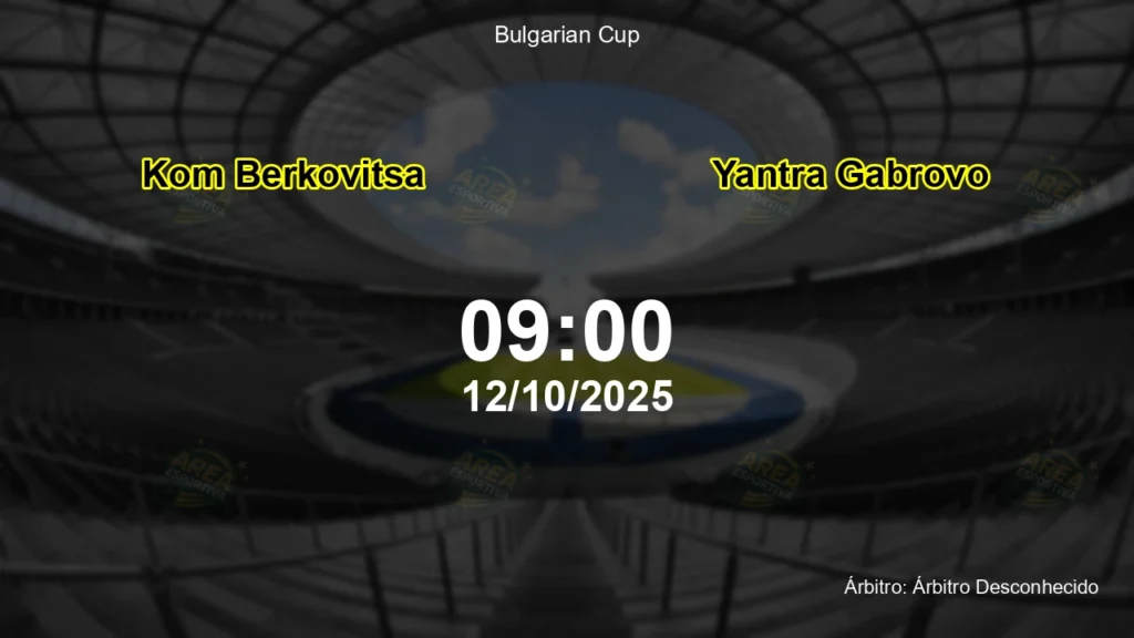 Palpite e an&aacute;lise do jogo Kom Berkovitsa vs Yantra Gabrovo pela Bulgarian Cup