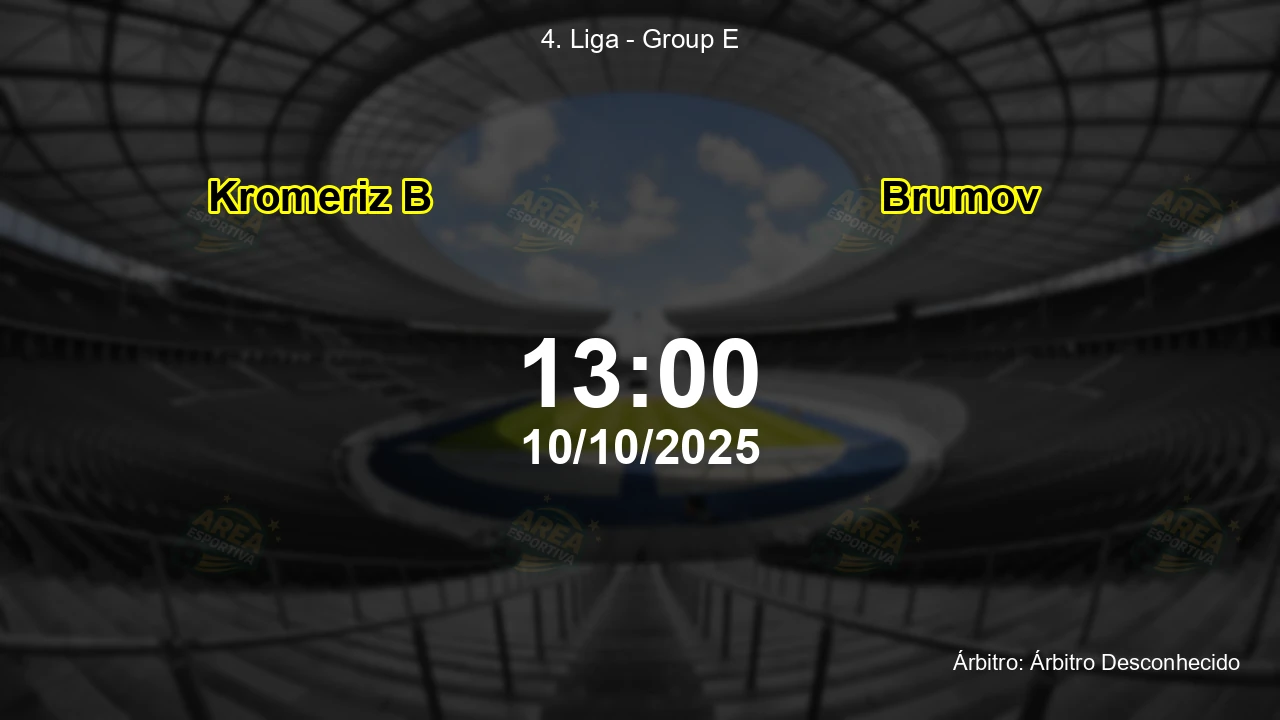 Palpite e análise do jogo Kromeriz B vs Brumov pela 4. Liga - Group E