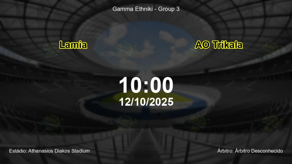 Palpite e an&aacute;lise do jogo Lamia vs AO Trikala pela Gamma Ethniki - Group 3