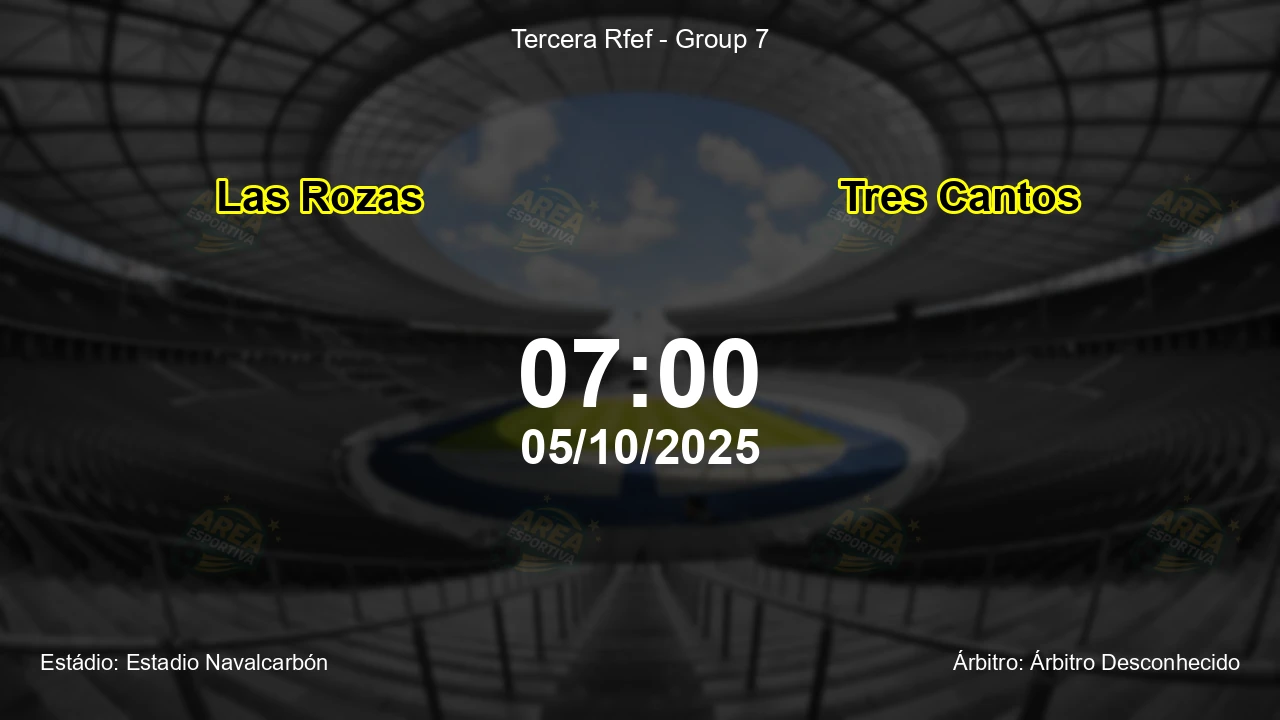 Palpite e análise do jogo Las Rozas vs Tres Cantos pela Tercera Rfef - Group 7