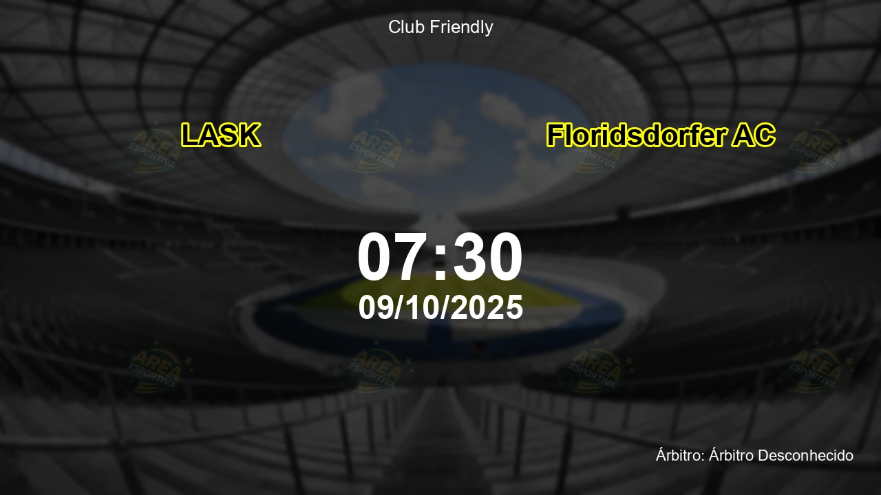 Palpite e análise do jogo LASK vs Floridsdorfer AC pela Club Friendly