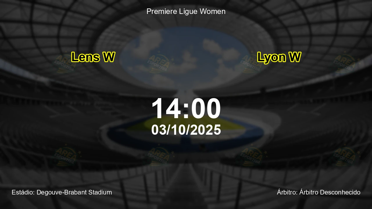 Palpite e análise do jogo Lens W vs Lyon W pela Premiere Ligue Women