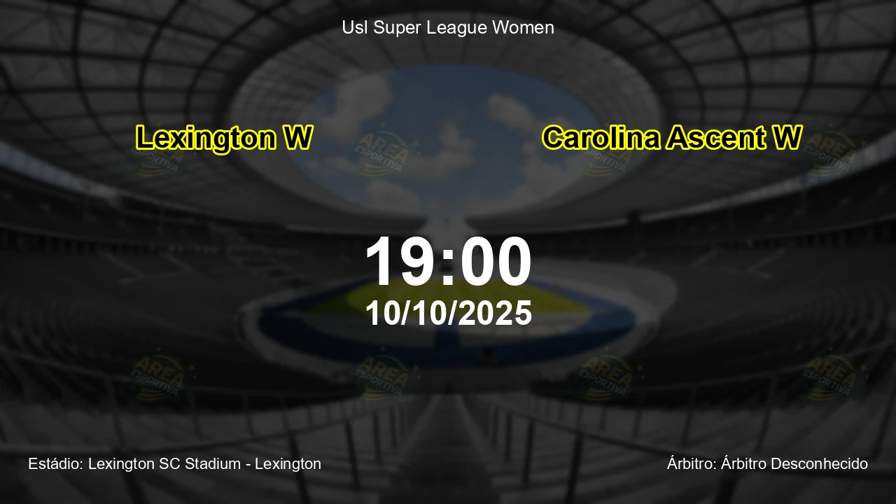 Palpite e análise do jogo Lexington W vs Carolina Ascent W pela Usl Super League Women
