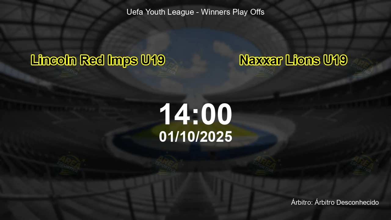Palpite e análise do jogo Lincoln Red Imps U19 vs Naxxar Lions U19 pela Uefa Youth League - Winners Play Offs