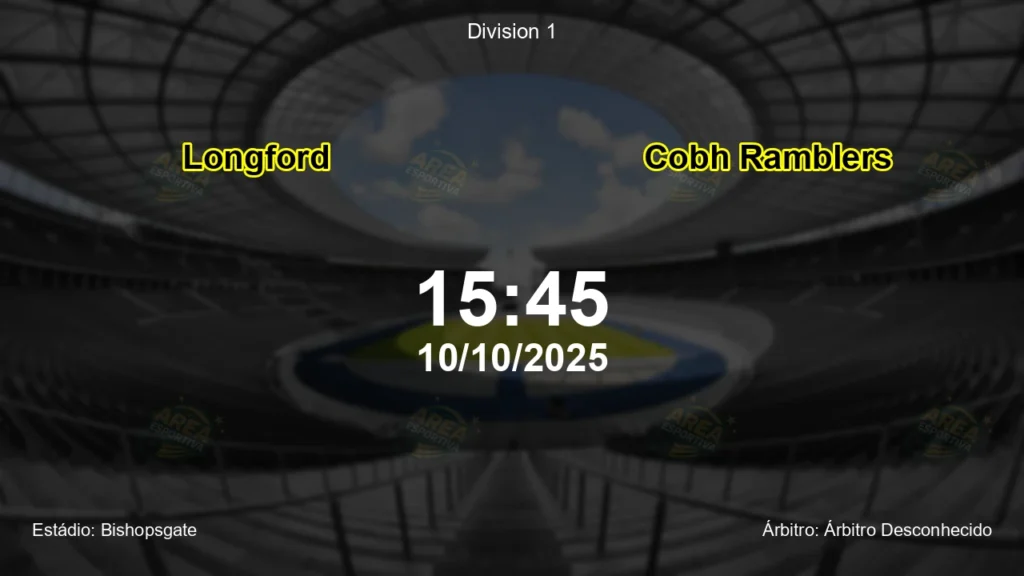 Palpite e an&aacute;lise do jogo Longford vs Cobh Ramblers pela Division 1