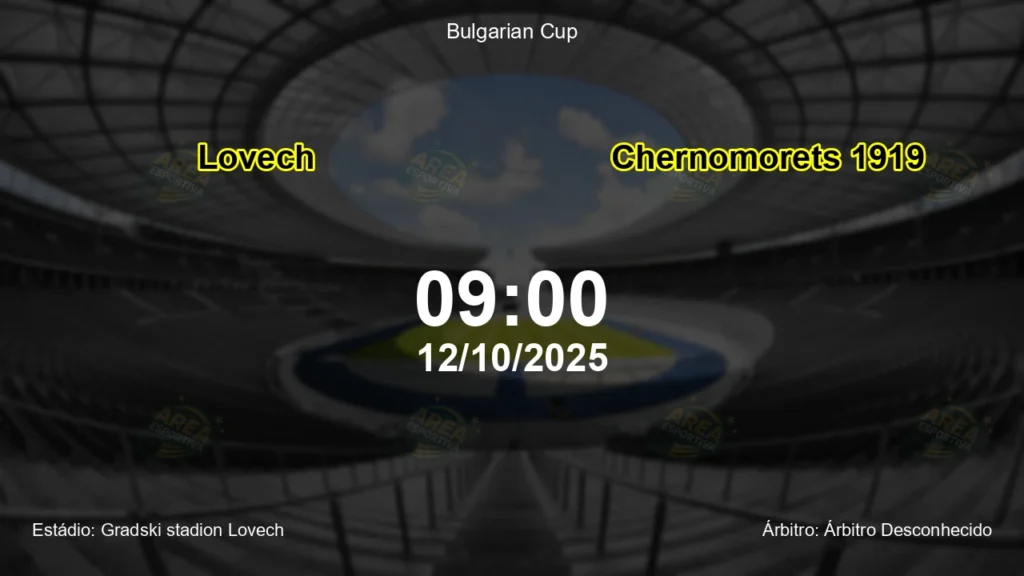 Palpite e an&aacute;lise do jogo Lovech vs Chernomorets 1919 pela Bulgarian Cup