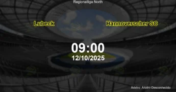 Palpite e análise do jogo Lubeck vs Hannoverscher SC pela Regionalliga North