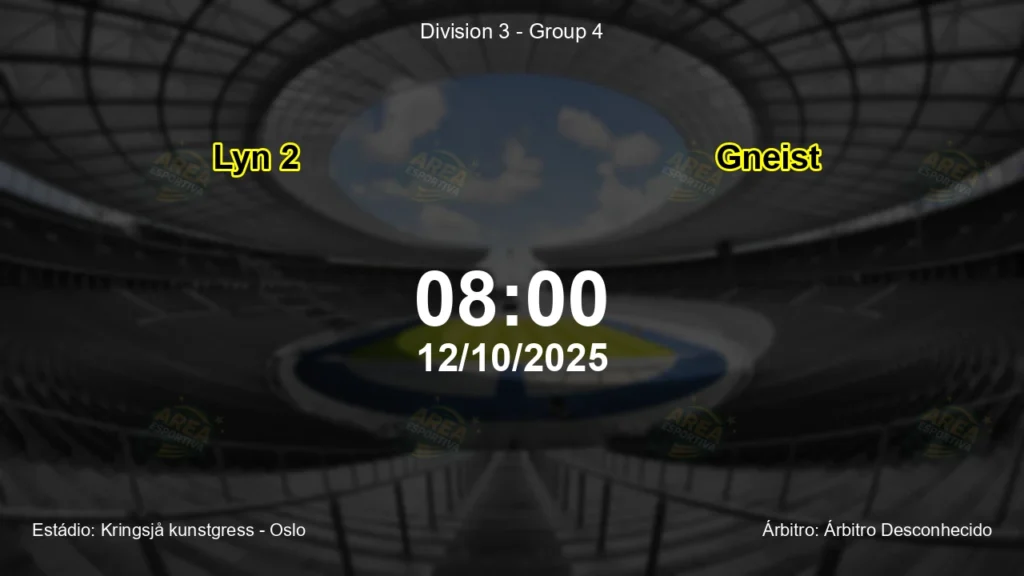 Palpite e an&aacute;lise do jogo Lyn 2 vs Gneist pela Division 3 - Group 4