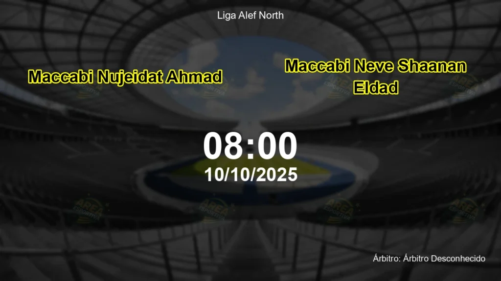 Palpite e an&aacute;lise do jogo Maccabi Nujeidat Ahmad vs Maccabi Neve Shaanan Eldad pela Liga Alef North