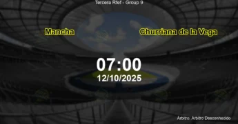 Palpite e análise do jogo Mancha vs Churriana de la Vega pela Tercera Rfef - Group 9