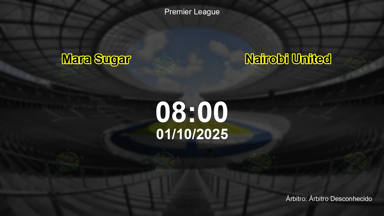 Palpite e análise do jogo Mara Sugar vs Nairobi United pela Premier League