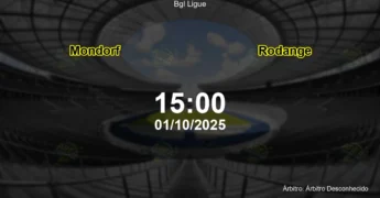 Palpite e análise do jogo Mondorf vs Rodange pela Bgl Ligue