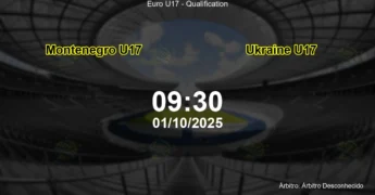 Palpite e análise do jogo Montenegro U17 vs Ukraine U17 pela Euro U17 - Qualification