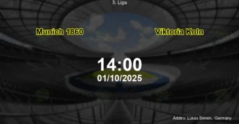 Palpite e análise do jogo Munich 1860 vs Viktoria Koln pela 3. Liga